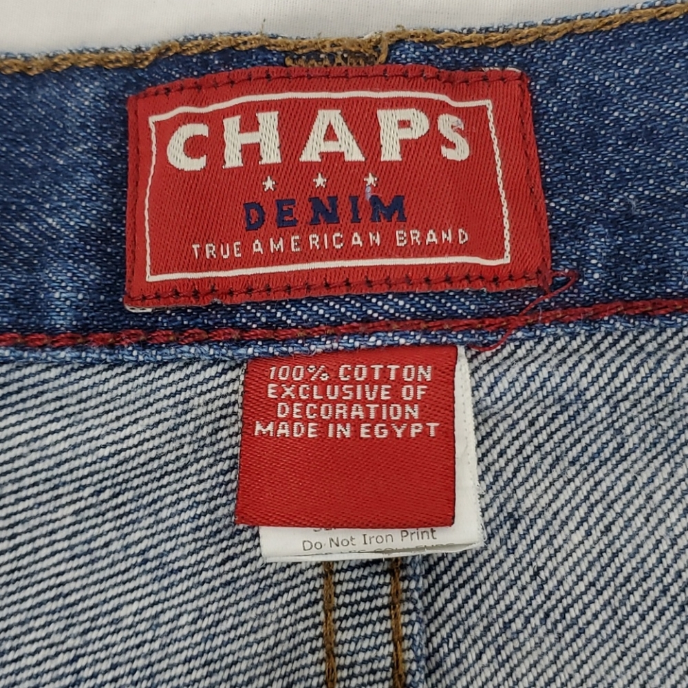 Chaps Denim Straight Leg Blue Jeans Men's 34/30 - Picture 8 of 11